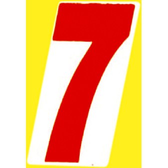 α数字シール（大） 「7」 7