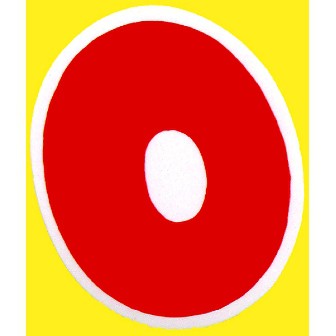 数字シール 「0」 0