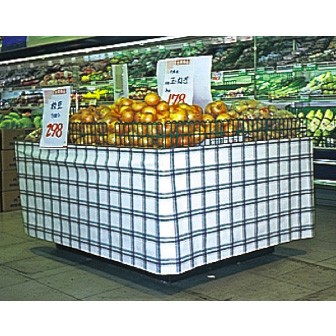 スーパー腰幕（格子柄/ピンク）