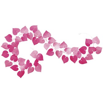 ピンクハートガーランド