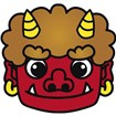 節分・鬼面（特大ボード）