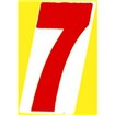 α数字シール（中） 「7」