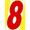 α数字シール（大） 「8」