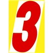 α数字シール（特大） 「3」
