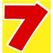数字シール 「7」