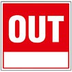 サインキューブ用標識 （OUT）
