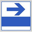 サインキューブ用標識 （→）