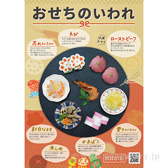 A3ポスター おせちのいわれ