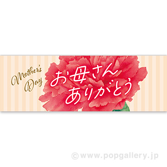 パラポスター お母さんありがとう（カーネーション）