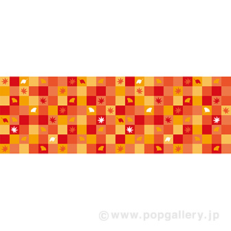 イメージポスター 秋カラフル市松