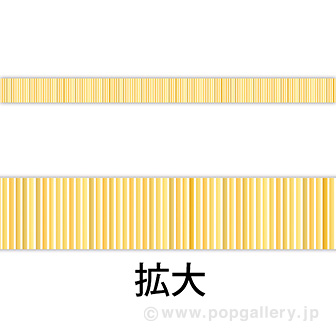 レールPOP すだれ（4枚1パック）