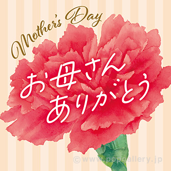 テーマポスター お母さんありがとう（カーネーション）