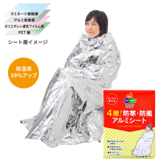 4層！防寒・防風アルミシート: タイトルポップ｜販促物・販促