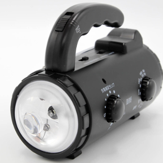 手回し充電ラジオライト（乾電池/充電池型）