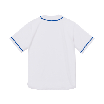 4．1オンス ドライアスレッチックベースボールシャツ（ホワイト/マリンブルー） ＸL (XL)