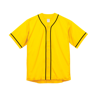 4．1オンス ドライアスレッチックベースボールシャツ（カナリアイエロー/ブラック） ＸL