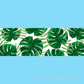 ラウンドシート モンステラ