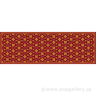 ラウンドシート　アジアン柄