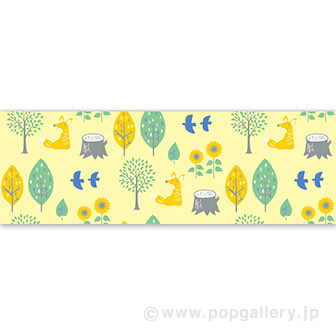 ラウンドシート 夏パターン（北欧風）