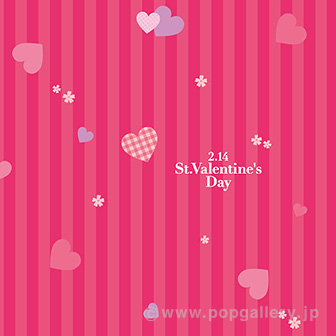 ラッピングペーパー St．ValentinesDay（チェック）
