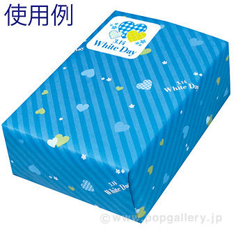 ラッピングペーパー WhiteDay （チェック ）