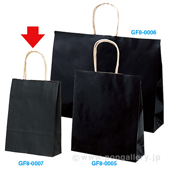 紙手提げ袋 ブラック ミニ（300枚入）