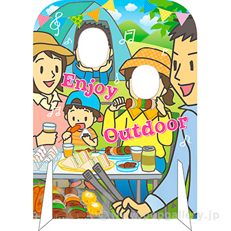 顔出しパネル アウトドア