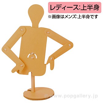 段ボールマネキン（レディース：上半身）