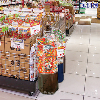 投げ込み什器スリムタイプ（木目） M(木目)