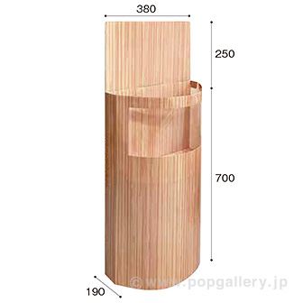 半円投げ込み什器