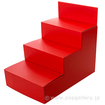 陳列用ひな段什器（赤）