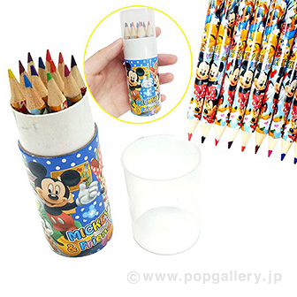 ディズニー円筒ケース入12色鉛筆