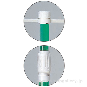 ［大型送料］スーパーポール 3M伸縮式［白］（20本組）【横棒：85cm】【下部キャップ：Φ30mm】 白