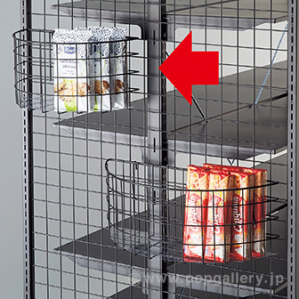 ネット用半円カゴ（シート付）W400（ブラック） BL(ブラック)