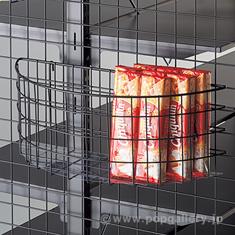 ネット用半円カゴ（シート付）W550（ブラック）