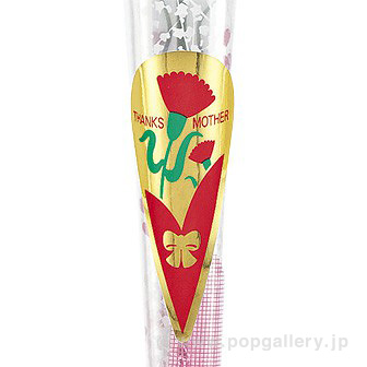 カーネーションかすみイラストラップ（大）