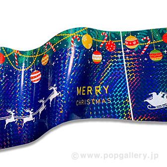 かんたんロール幕（ホログラム加工）キラキラ光る！クリスマス