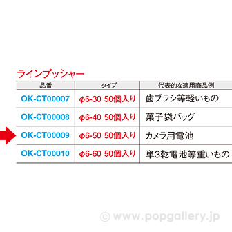 ラインプッシャー Φ6－50（50個入）