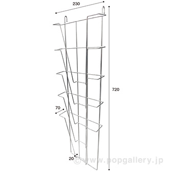 カタログスタンド A4 1列 5段