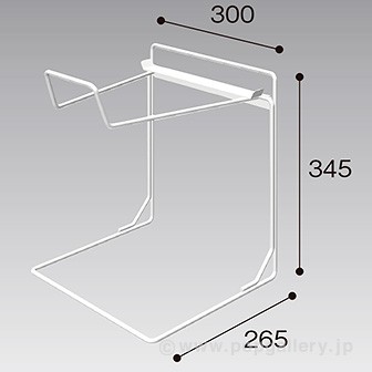 ポップバスケット用ワイヤーラック2段
