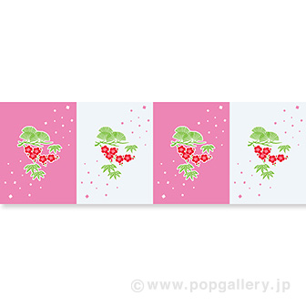 ビニール幕 松竹梅（ピンク）