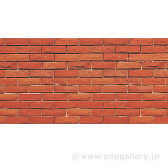 ビニール幕 レンガ（写真）