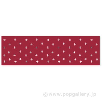 ビニール幕 かすり柄（エンジ）