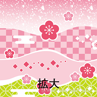 ビニール幕 新春（初霞）［45cm（H）］