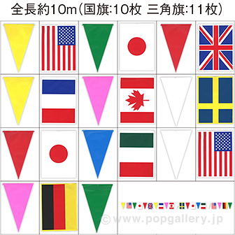 ビニール連続万国旗