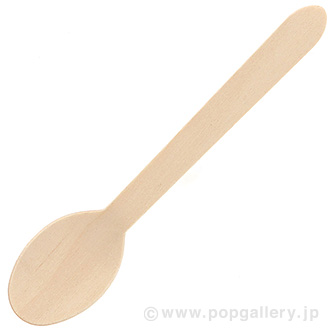 木製カトラリー（スプーン）16cmシリーズ 100個入
