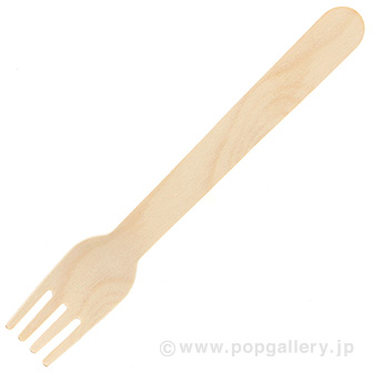 木製カトラリー(フォーク)14cmシリーズ 100個入