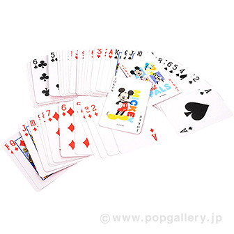 ディズニー顔柄カラフルミニトランプ