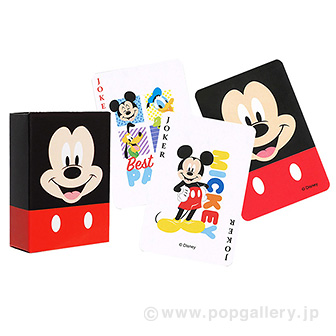 ディズニー顔柄カラフルミニトランプ