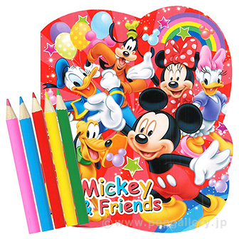 ディズニーオールスターぬりえセット